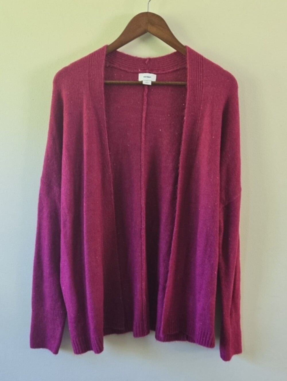 Old Navy Open Front Knit Cardigan Pink Medium